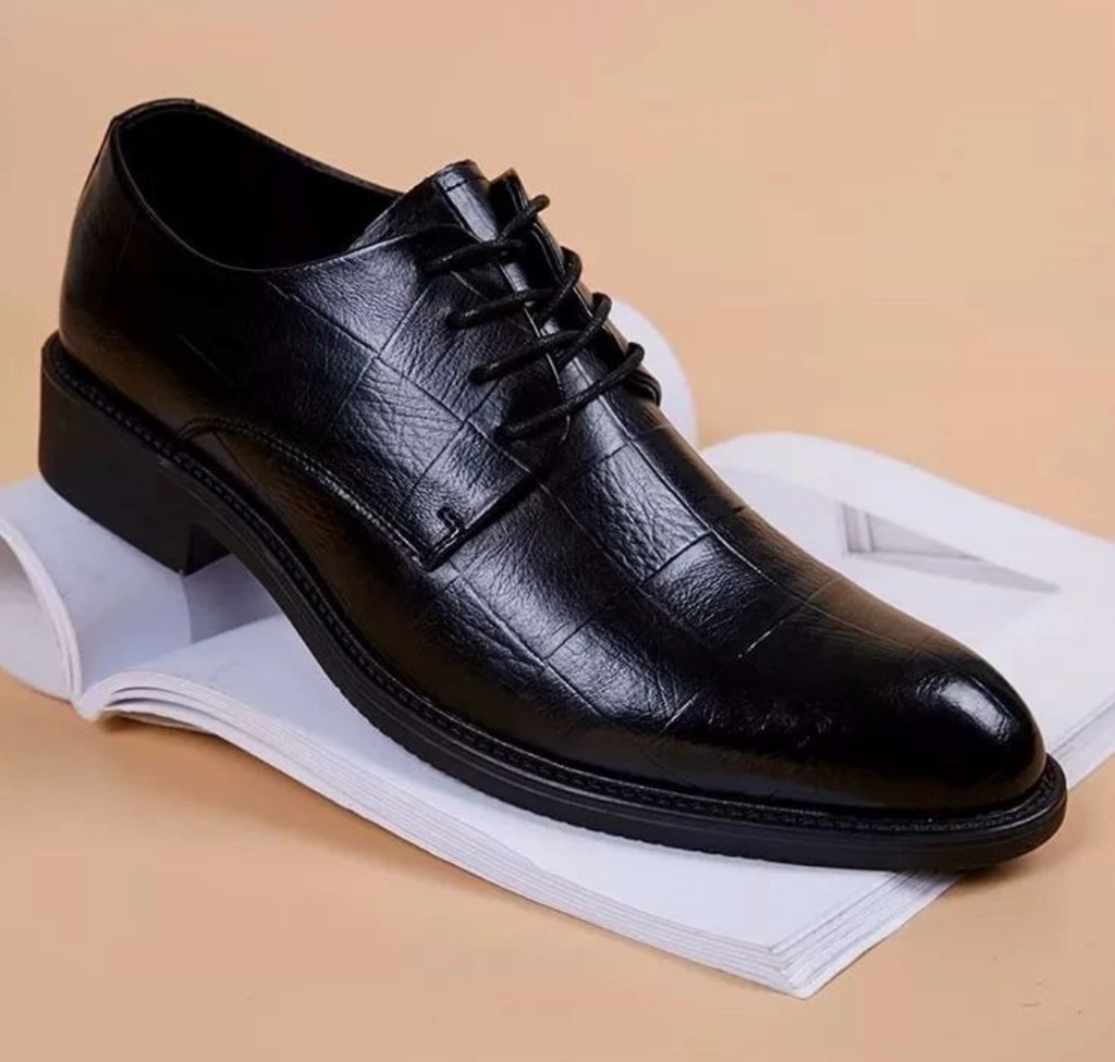 Men’s Genuine Leather Black Formal Dress Shoes