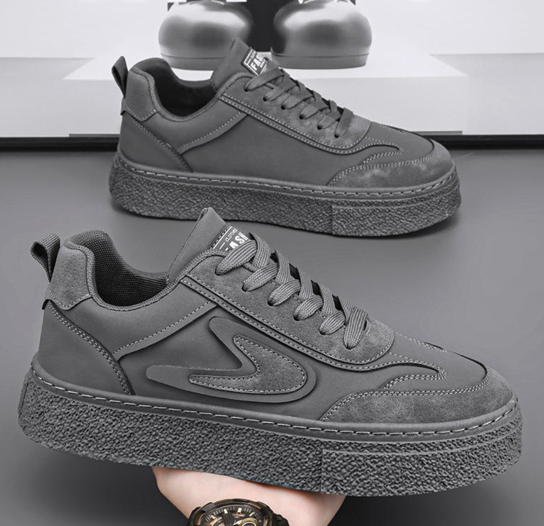 Men’s Thick-Sole Waterproof Casual Shoes – Anti-Slip Sports Sneakers