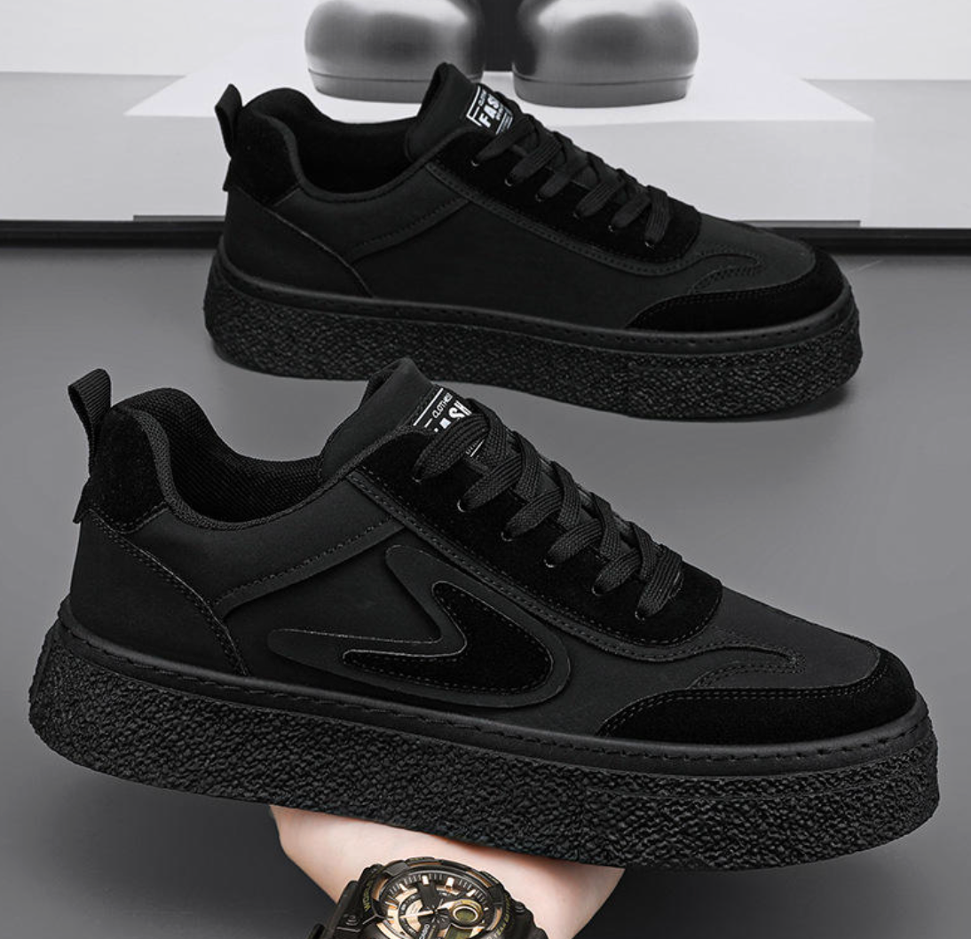 Men’s Thick-Sole Waterproof Casual Shoes – Anti-Slip Sports Sneakers