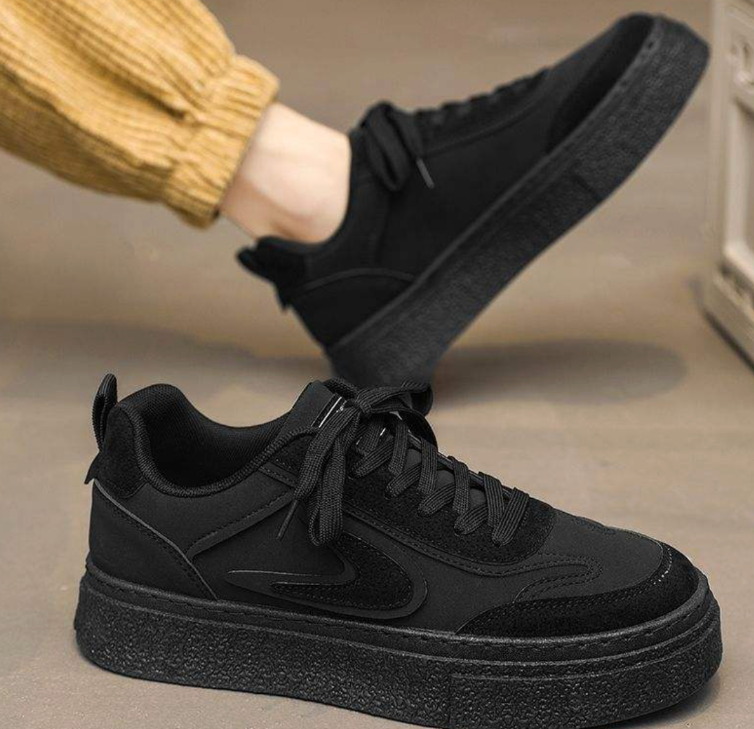 Men’s Thick-Sole Waterproof Casual Shoes – Anti-Slip Sports Sneakers