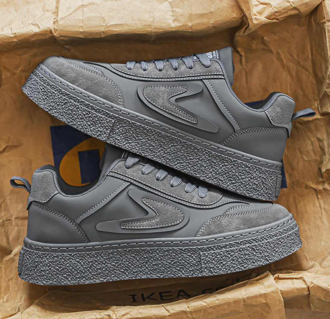 Men’s Thick-Sole Waterproof Casual Shoes – Anti-Slip Sports Sneakers