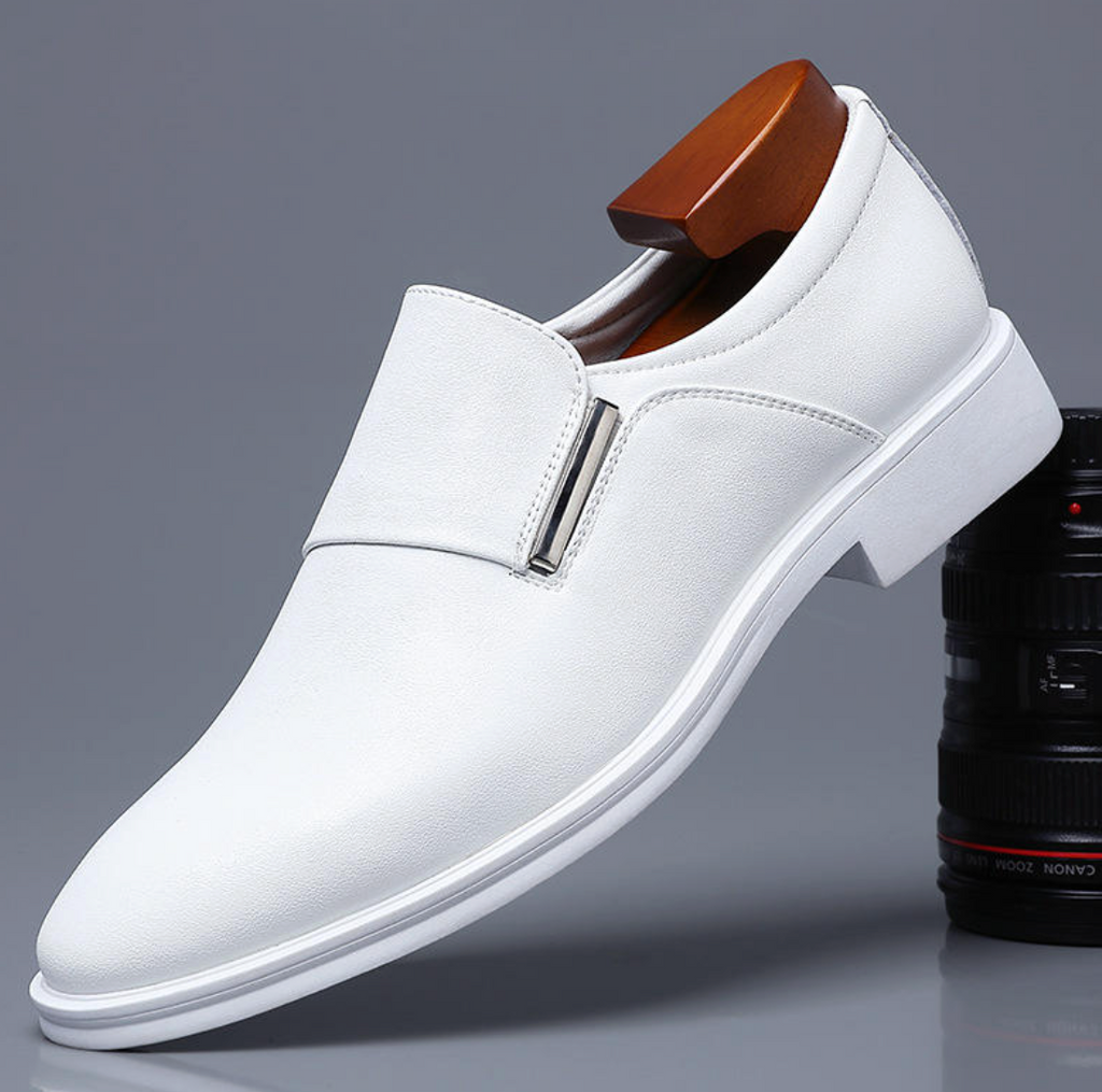 Men’s British-Style Formal Leather Shoes – Elevated Business Dress Shoes