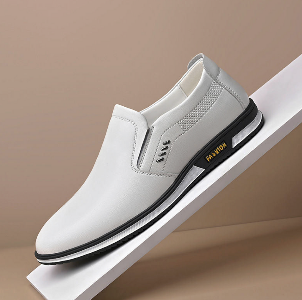 Men’s Soft Leather Casual Business Shoes – Non-Slip Dress Shoes