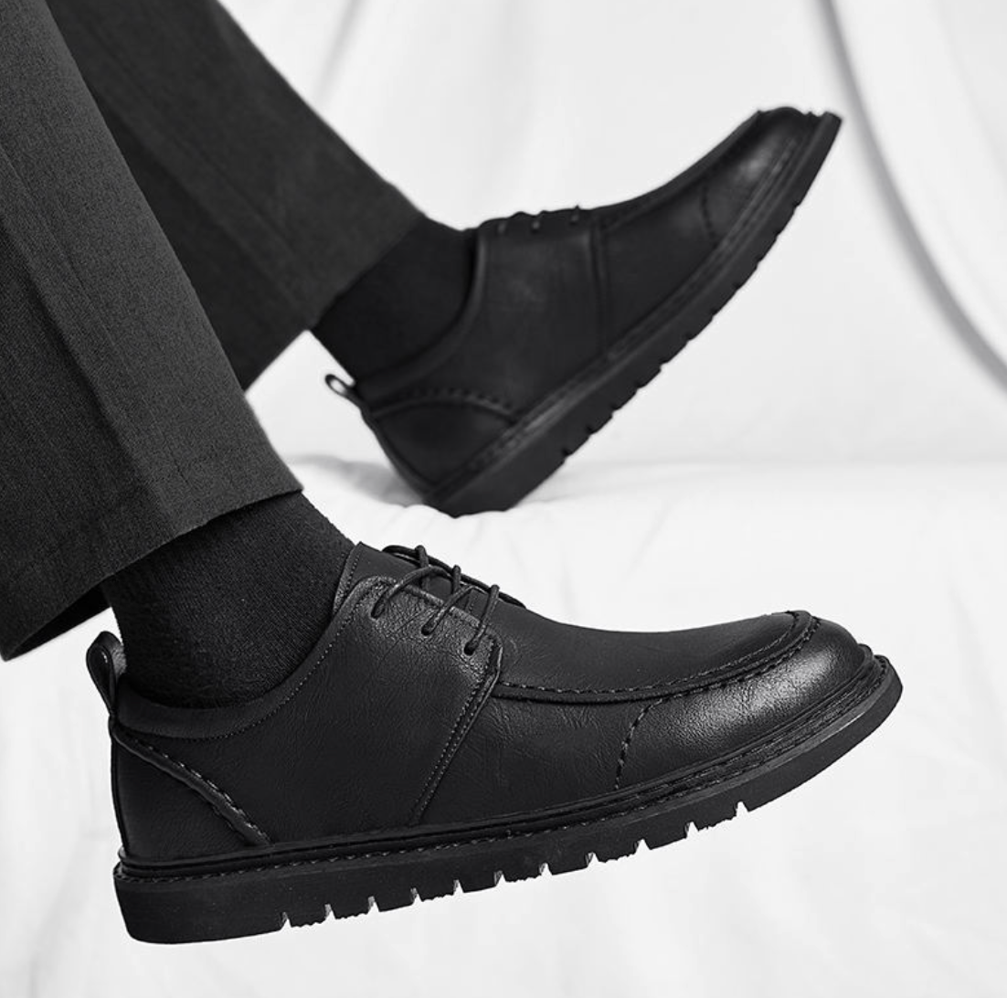 Men’s Matte Leather Dress Shoes – Formal Business & Wedding Shoes