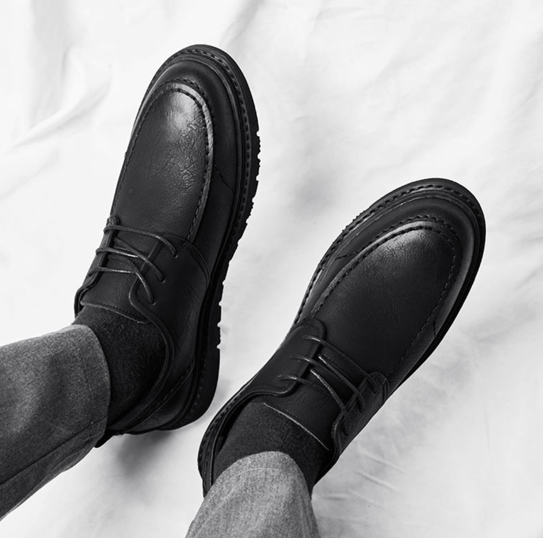 Men’s Matte Leather Dress Shoes – Formal Business & Wedding Shoes